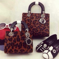 Replica Dior Lady Default Lambskin Brown Handbag