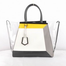 Fendi 2Jours White Transparent PVC Bag