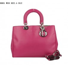 Dior Diorissimo Small Bag Peach Nappa Leather (Silvery Hardware) 8001 Dior Diorissimo Small Bag Peach Nappa Leather (Silvery Hardware) 8001
