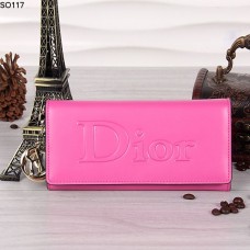 Christian Dior Peach Flap Wallet 117 Christian Dior Peach Flap Wallet 117