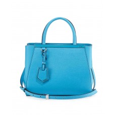 Fendi 2Jours Mini Shopping Tote Medium Blue