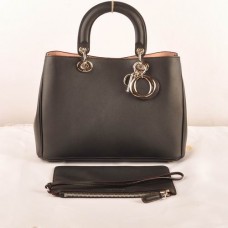 Dior Diorissimo Medium Bag Black Original Leather (Golden Hardware) 603