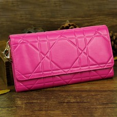 Christian Dior Patent Leather Cannage Continental Wallet 0016 Rose Christian Dior Patent Leather Cannage Continental Wallet 0016 Rose