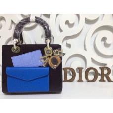 Replica Dior Lady Default Lambskin Black Handbag