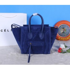 Celine Royal Blue Boston Suede Bags