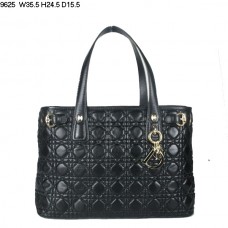 Dior Panarea Medium Shoulder Bag Black Lambskin Leather (Golden Hardware) 9625