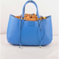 Fendi B Fab Blue Ferrari Leather Large Top-handle Bag