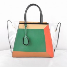 Fendi 2Jours Green Transparent PVC Bag Fendi 2Jours Green Transparent PVC Bag