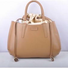 Fendi B Fab Apricot Deerskin Leather Large Top-handle Bag