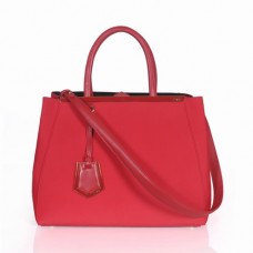Fendi 2Jours Red Canvas Top-handle Bag