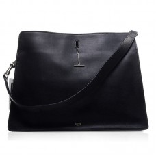 Celine Original Leather Shoulder Bag Black 3355