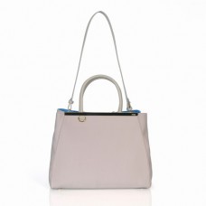 Fendi 2Jours Grey Canvas Top-handle Bag