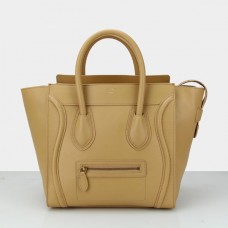 Celine Large Luggage Tote Apricot Leather Bags