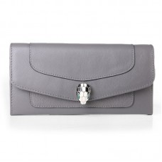 Bvlgari Serpenti Original Leather Wallet Khaki 201302