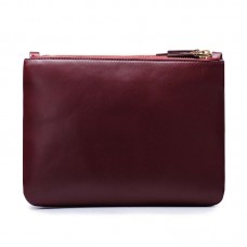 Celine Large Trio Crossbody Bag In Burgundy Calfskin Celine Large Trio Crossbody Bag In Burgundy Calfskin