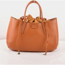 Fendi B Fab Earth Yellow Ferrari Leather Large Top-handle Bag