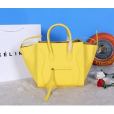 Celine Boston Yellow Cowhide Bags