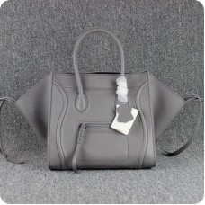 Celine Boston Square Gray Calfskin Bags
