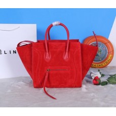 Celine Red Boston Suede Bags Celine Red Boston Suede Bags