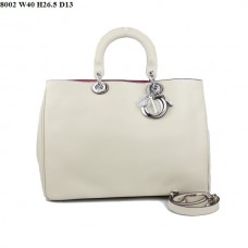 Dior Diorissimo Jumbo Bag Beige Nappa Leather (Silvery Hardware) 8002