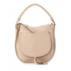 Chloe Marcie Leather Hobo Bag Nude Beige Chloe Marcie Leather Hobo Bag Nude Beige
