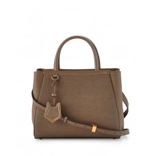 Fendi 2Jours Petite Shopping Tote Bag Brown