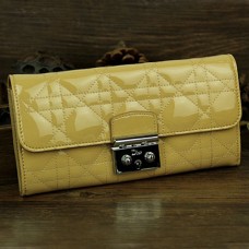 Dior Flap Wallet 9002 Yellow