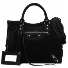 Balenciaga Baby Daim Velo Anthracite/Argente
