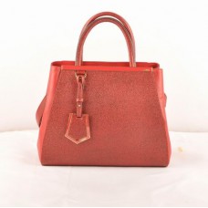 Fendi 2jours Dark Red Cross Veins/Ferrari Leather Small Bag Fendi 2jours Dark Red Cross Veins/Ferrari Leather Small Bag