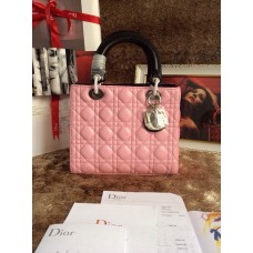 Replica Dior Lady Totes Leather Pink Handbag