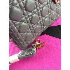 Replica Dior Lady Default Leather Gray