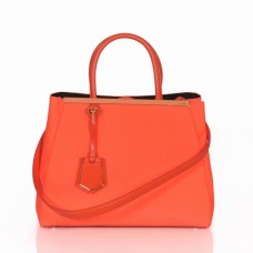 Fendi 2Jours Orange Canvas Top-handle Bag
