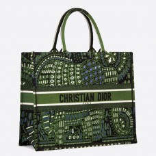 Dior Book Tote Dior Bag In Green Animals Embroidered Canvas Dior Book Tote Dior Bag In Green Animals Embroidered Canvas