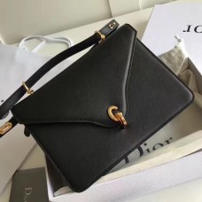 Dior C’est Dior Flap Bag In Black Calfskin Dior C’est Dior Flap Bag In Black Calfskin