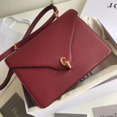 Dior C’est Dior Flap Bag In Red Calfskin Dior C’est Dior Flap Bag In Red Calfskin