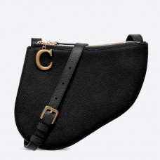 Dior Saddle Trio Pouch With Strap In Black Calfskin Dior Saddle Trio Pouch With Strap In Black Calfskin