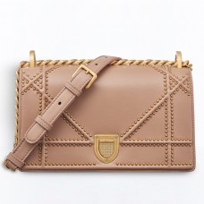 Dior Diorama Bag In Poudre Studded Lambskin Dior Diorama Bag In Poudre Studded Lambskin