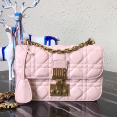 Dior Small Dioraddict Flap Bag In Pink Lambskin Dior Small Dioraddict Flap Bag In Pink Lambskin