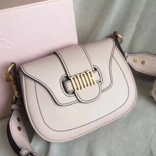 Dior D-Fence Saddle Bag In Ivory Calfskin Dior D-Fence Saddle Bag In Ivory Calfskin