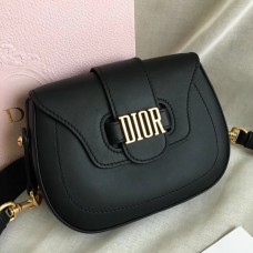 Dior D-Fence Saddle Bag In Black Calfskin Dior D-Fence Saddle Bag In Black Calfskin
