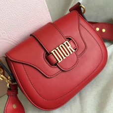 Dior D-Fence Saddle Bag In Red Calfskin Dior D-Fence Saddle Bag In Red Calfskin