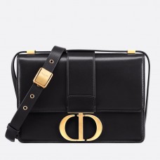Dior 30 Montaigne Shoulder Bag In Black Calfskin Dior 30 Montaigne Shoulder Bag In Black Calfskin