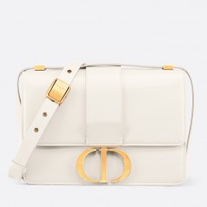 Dior 30 Montaigne Shoulder Bag In White Calfskin Dior 30 Montaigne Shoulder Bag In White Calfskin