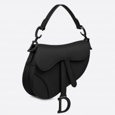 Dior Mini Saddle Bag In Black Ultra Matte Leather Dior Mini Saddle Bag In Black Ultra Matte Leather