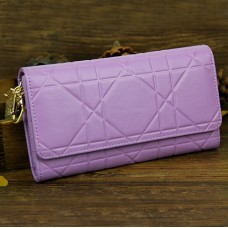 Christian Dior Patent Leather Cannage Continental Wallet 0016 Lavender Christian Dior Patent Leather Cannage Continental Wallet 0016 Lavender