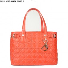 Dior Panarea Medium Shoulder Bag Orange Lambskin Leather (Golden Hardware) 9625
