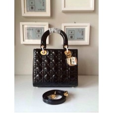 Replica Dior Lady Default Lambskin Black