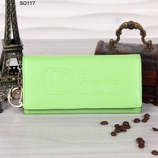 Christian Dior Lime Flap Wallet 117