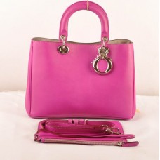 Dior Diorissimo Medium Bag Purple Original Leather (Golden Hardware) 603
